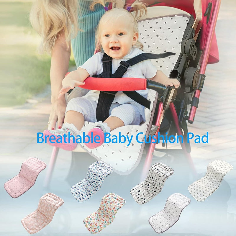 Zacht en omkeerbaar baby puur katoen kinderwagen autostoel liner Pram Insert Portable luierkussen, Universal Cover kinderwagen grootte 32x80 cm kussen voor kinderen