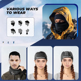 Multifunctionele doek, colsjaal, winterhalsdoek, winddicht, elastisch, ademend, halswarmer, voor dames en heren, voor outdoorsport, skiën, hardlopen, fietsen, wandelen