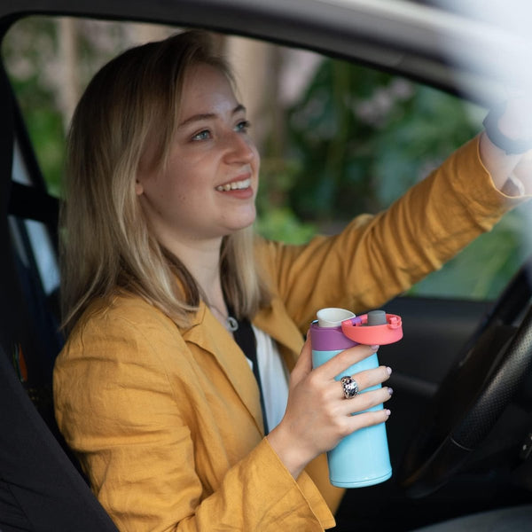 Drinkfles RVS 18/10 - ultralichte drinkbeker - 350ml, 500ml, 750ml - BPA-vrije, lekvrije drinkfles, drinkflessen voor sport, onderweg, school, outdoor, kantoor, thuis