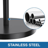 Zwarte toiletrolhouder vrijstaand: roestvrijstalen toiletrolhouder opbergstandaard voor het opbergen van reserverollen - toiletrolhouder voor badkamer