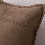 Set van 2 sierkussenovertrekken zachte decoratieve kussenhoes voor bank, slaapkamer kussenhoes bruin 40x40 cm vierkant