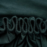 Renforce katoenen hoeslaken, 100% katoen, zacht en ademend, 90 x 200 x 30 cm, jersey bedlaken/donkergroen