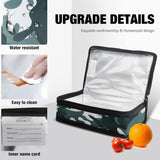 Kleine koeltas voor onderweg, mini-lunchtas, herenkoelboxtas, opvouwbare lunchtas, geïsoleerde tas met ritssluiting, thermische tas voor werk, school, auto, reizen, 3,5L, camouflage
