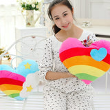 stoffen kussen hart willekeurig chique kussen woondecoratie sprei zacht cadeau decoratieve ster regenboog kamer omarmd kussen pluche Valentijnsdag voor