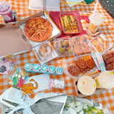 Picknickdeken Waterdichte campingdeken Picknickdeken met draaggreep Opvouwbaar Stranddeken voor buiten voor barbecueën Kamperen Wandelen Excursies Picknick 200x200cm