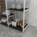 Keukenplank Opbergrek Keukeneiland Keuken Oven Keukenkast Bakkersrek Opbergwagen Organizer Multifunctioneel Opbergrek 90 x 40 x 83 cm