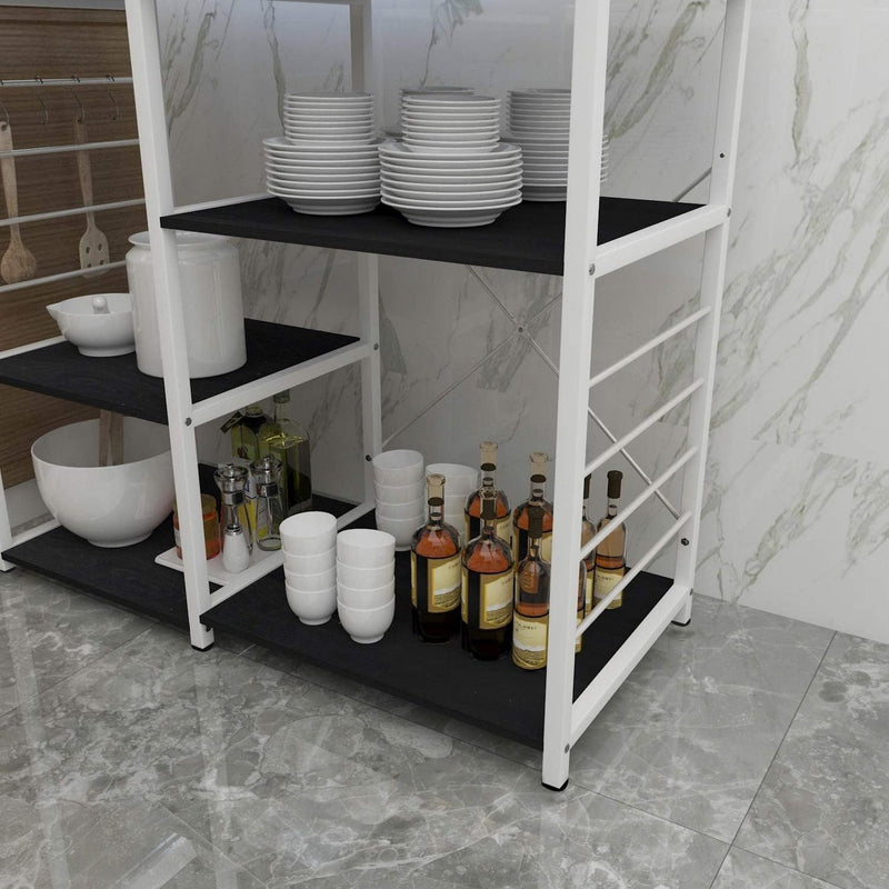 Keukenplank Opbergrek Keukeneiland Keuken Oven Keukenkast Bakkersrek Opbergwagen Organizer Multifunctioneel Opbergrek 90 x 40 x 83 cm