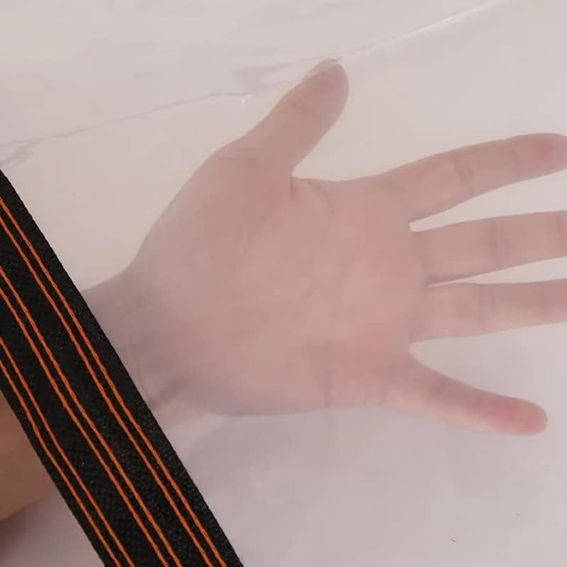 Afdekzeil, waterdicht, transparant, met inslagringen, afdekzeil, tuinmeubelen, voor buiten, regendicht, plantenisolatie, meubels stofdicht, met bindtouw, 3 x 3 m