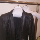 Opblaasbare kleerhangerset voor op reis X 2 Witte ronde schouder, draagbaar, opvouwbaar, ruimtebesparend, antislip, opvouwbaar voor thuis, auto, camping, binnen en buiten