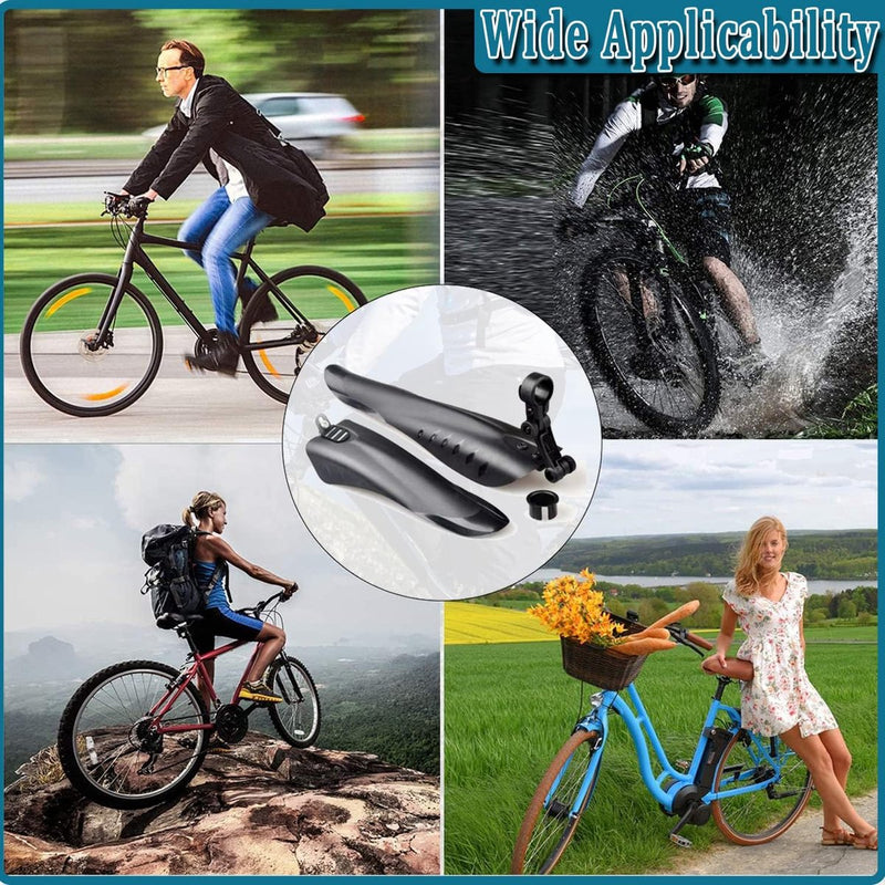 Fietsspatbord mountainbike verstelbare universele spatbordenset voor achter fietsbeschermplaat wielbescherming fiets vuilvanger voor stadsfiets