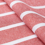 Tafelloper voor 8-zits om te eten - Roma Red Stripes - Groot 40 x 150 cm, milieuvriendelijk katoen, decoratief, zelfgeweven doek voor feest, restaurant - wasmachinebestendig