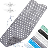 100 x 40 cm badmat antislip douchemat badmat antislip badmat machinewasbaar (grijs)