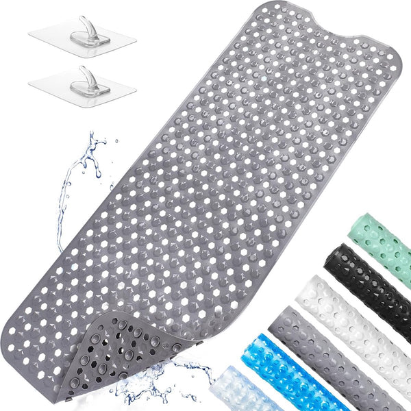 100 x 40 cm badmat antislip douchemat badmat antislip badmat machinewasbaar (grijs)