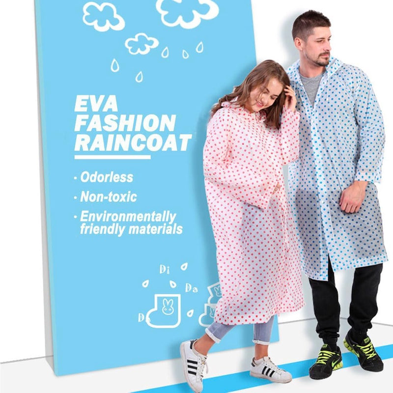 Set van 2 regenponcho's, regencape, transparant, herbruikbaar voor fietsen, wandelen, kamperen, vissen, concerten, stadions, festivals