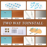 Keukenrolhouder zonder boren goud met dempende werking, eenhandsbediening kast RVS papierrolhouder wand zelfklevend en boorbaar voor keuken- en badkamer keukenrolhouder