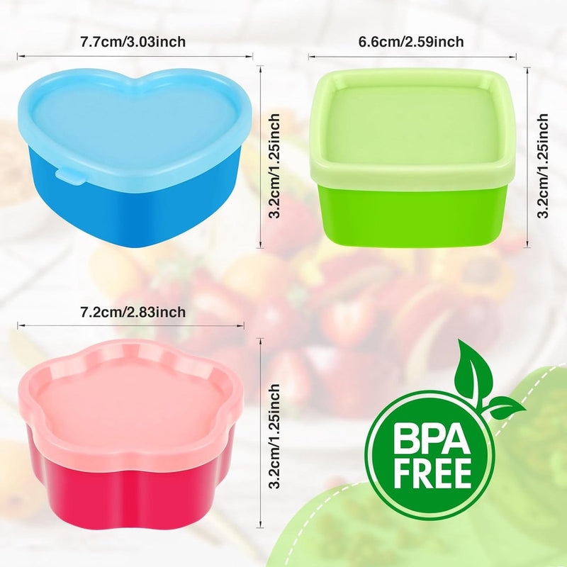 15 stuks kleine kunststof vriesdozenset, vershouddozen met deksel, plastic dozen met deksel, invriesdozen met deksel, kleine dozen met deksel, in elkaar stapelbaar, kleurrijk