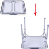 Opvouwbare kampeertafel, draagbare kleine aluminium picknicktafel, in hoogte verstelbare buitenkampeertafel, MDF, lichtgewicht, waterdicht en roestbestendig bureau