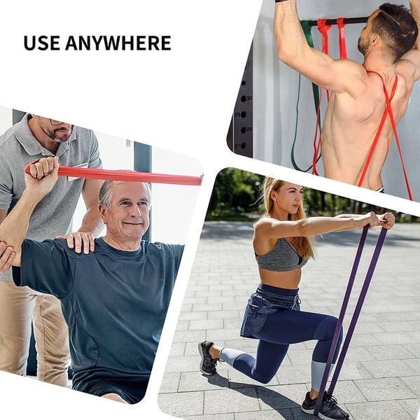 Weerstandsbanden, set weerstandsbanden voor krachttraining, pull-up fitnessbanden, banden krachttraining voor fitness/sport/spieropbouw, optrek/yoga/crossfit