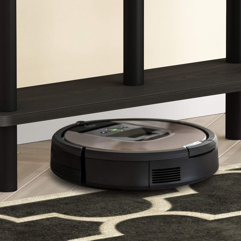 ruimtebesparend opbergrek, hout, espresso/zwart, 14,5 x 53 x 46,61 cm