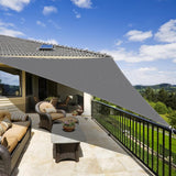 Zonnezeil, driehoekig, 3 x 4 x 5 m, zonnezeil inclusief bevestigingskoorden, zonwering, ademend HDPE-zonnezeil, driehoekig, voor tuin, balkon, terras en camping