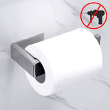 Toiletrolhouder zonder deksel SUS 304 roestvrij staal Stijlvolle badkamer toiletrolhouder Wandmontage Zelfklevend Geen boren nodig Spiegel gepolijst