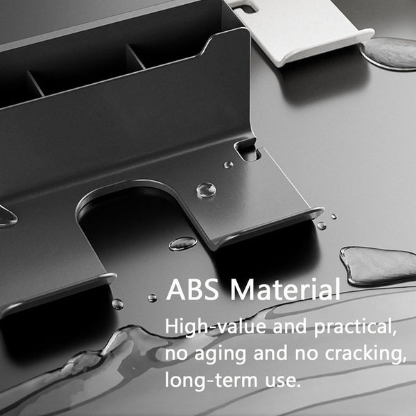 Föhnhouder voor wandmontage, haardrogerhouder met kabelhouder, badkamerorganizer, opslag, muur zonder boren, föhnhouder, voor badkamer, slaapkamer, barbershop