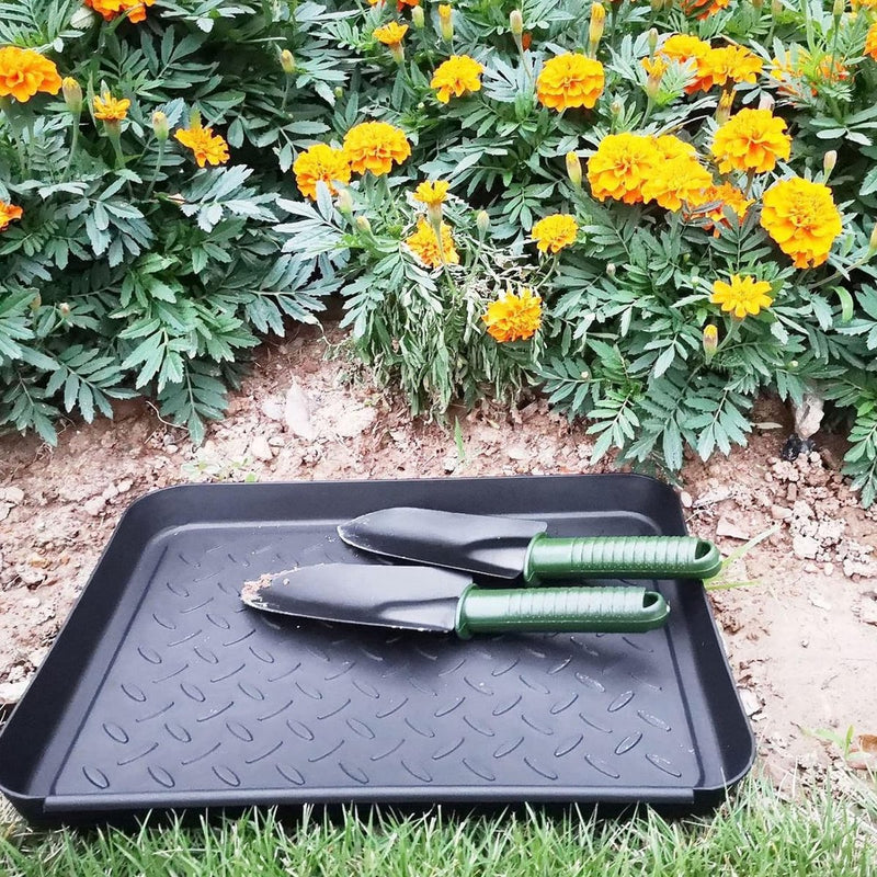 3 stuks schoenenafdruiprek, 35 x 27,5 x 3 cm, rubberen laarzenrek voor de entree, schoenafdruipbak, groot, voor schoenen, huisdieren, binnen en buiten