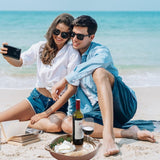 Houten dienblad, rond, met uitneembare acaciaplanken, gevlochten gevlochten rotan dienblad met handgrepen, voor couverts, tafelopzetstukken, kaarsen, enz., 100% katoen/jute, 30 cm (bruin)