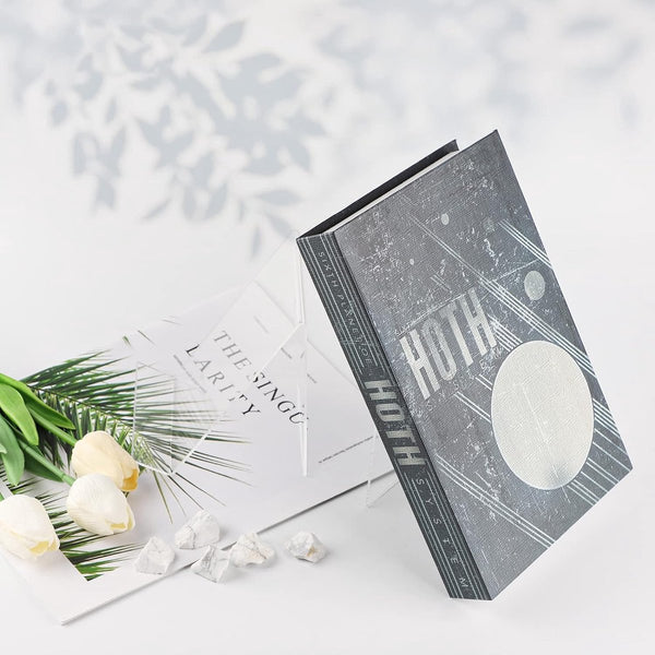 5 stuks acryl boekensteun, boekenstandaard, brochurestandaard, boekenstandaard, acrylstandaard, 13 x 11,5 x 10 cm, transparant, goederendrager, schuine standaard, brochurehouder