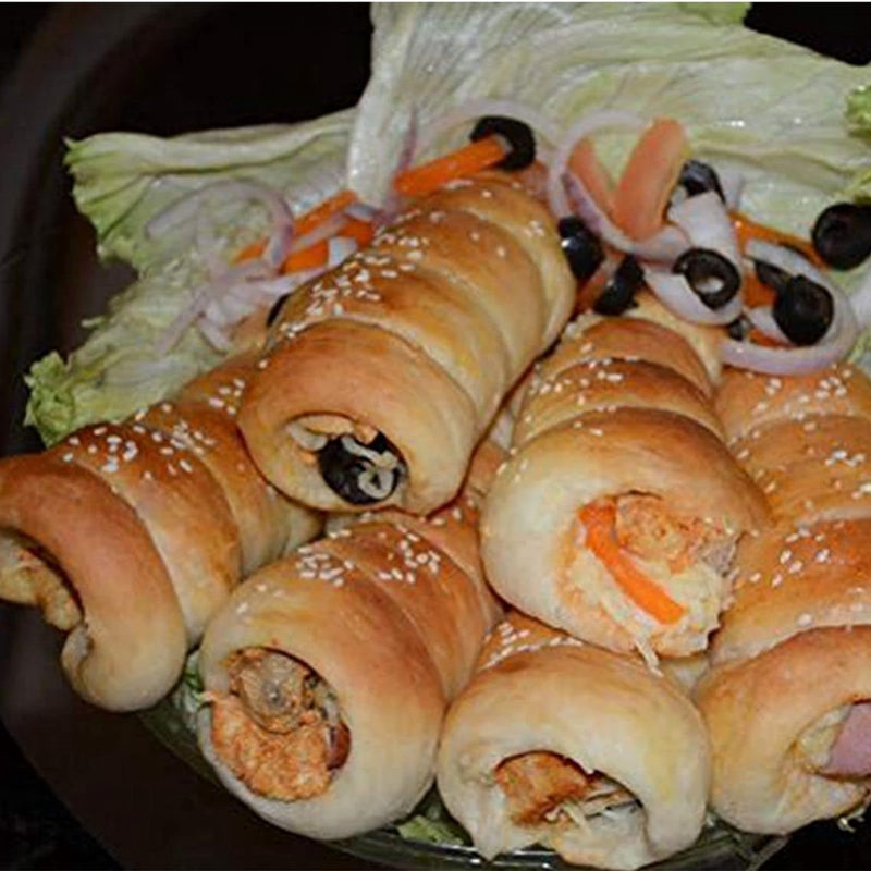 Cannoli-buisjes, 19-delige iriserende krulvorm van roestvrij staal schuimrollers crèmerollen schuimrollervormen met reinigingsborstel - taartspuitmondjes spiraalhoorn bakvorm bakken