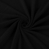 krukhoes, jacquard hoes, bekleding voor poef, voetenbank (zwart)