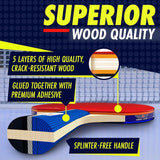 Professionele tafeltennispeddelset met intrekbaar net (montageklemmen), ballen en palen (4 sterren) Tafeltennisaccessoires, geavanceerd binnen- of buitenspelen, opbergtas