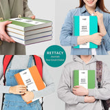 A5 notitieblok, notitieboek, spiraalgebonden notitieboeken, 300 vellen/150 pagina's om te schrijven, 100 g/m² college-gelinieerd papier, pvc-hardcover, 14,5 x 21 cm, lila