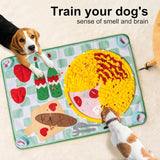 Hondensnuffelmat, hondenmat voor geurtraining en langzaam eten, hondenpuzzelspeelgoed, bevordert het natuurlijke foerageren (100x70cm)