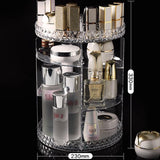 Transparante make-up organizer, 360 graden draaibare cosmetische organizer, cosmetische standaard met grote capaciteit, opbergrek voor badkamer, slaapkamer, kaptafel