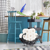 toiletrolhouder zwarte pauw toiletrolhouder van metaal toiletrolhouder verticale papierhouder toiletrolhouder handdoekhouder ambachtelijke decoratie voor badkamer woonkamer keuken hotel