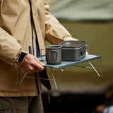 Klaptafel, kleine ultralichte campingtafel, mini-klaptafel, draagbare klaptafel voor wandelingen, fietstochten, picknick-maaltijden