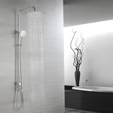 Regendouche 12 inch regendouchekop, vierkante inbouwdouchekoppen, douchekop, waterval, regendouche van roestvrij staal met anti-kalk sproeiers