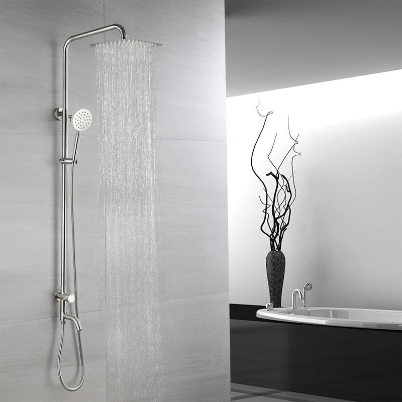 Regendouche 12 inch regendouchekop, vierkante inbouwdouchekoppen, douchekop, waterval, regendouche van roestvrij staal met anti-kalk sproeiers