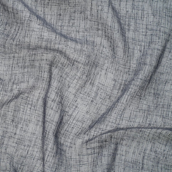 Gordijn halftransparant 140x245cm - gordijn met oogjes bevestiging - gordijn met ogen Dekoschal Linnen optiek - 100% polyester voor woonkamer slaapkamer