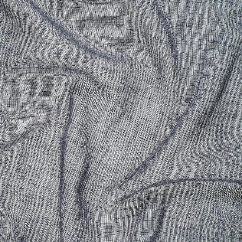 Gordijn halftransparant 140x245cm - gordijn met oogjes bevestiging - gordijn met ogen Dekoschal Linnen optiek - 100% polyester voor woonkamer slaapkamer