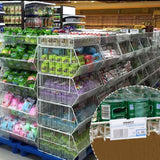 50 stuks etikettenhouders van kunststof, transparant, prijsbordhouder, kunststof rek, etikettenhouder voor draadrekken voor prijsetiketten voor goederenverzachting, 8 cm x 4,2 cm