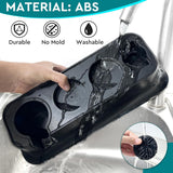 Tamperstation, 51-58 mm, zwart, toebehoren, espresso-tamperhouder, ABS, in hoogte verstelbaar, tamperhouder, standaard, universeel, multifunctioneel, onderhoudsvriendelijk