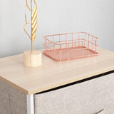 ladekast met 4 laden, organisatorisch meubilair, textiel opbergkast voor slaapkamer, woonkamer of - kleine ladekast met beige, 45 x 30 x 94 cm