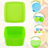 15 stuks kleine kunststof vriesdozenset, vershouddozen met deksel, plastic dozen met deksel, invriesdozen met deksel, kleine dozen met deksel, in elkaar stapelbaar, kleurrijk