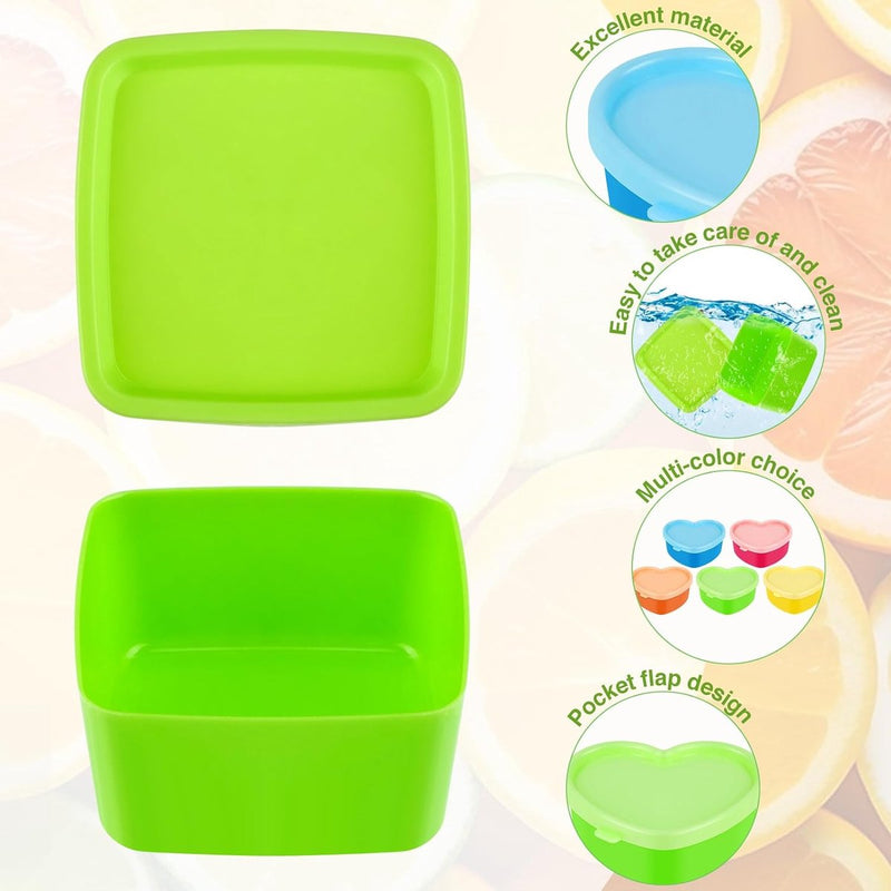 15 stuks kleine kunststof vriesdozenset, vershouddozen met deksel, plastic dozen met deksel, invriesdozen met deksel, kleine dozen met deksel, in elkaar stapelbaar, kleurrijk