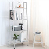 Staand rek, verticaal boekenkast, boekenrek, multifunctionele boekenkast voor woonkamer, keuken, badkamer, kantoor, opbergkast met 4 planken