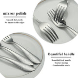 Roségouden dessertvorken, 12 stuks, 14 cm, roestvrij staal, titanium coating, roségoud, dessertvorken, vorkzilver, taartvorken, fruitvorken