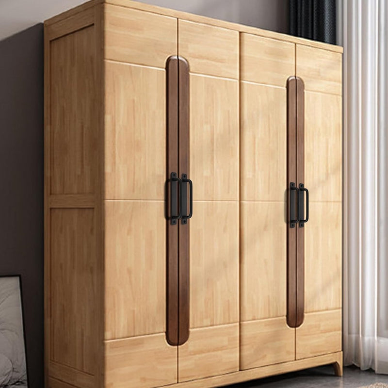 Schuurdeurgreep, 4 stuks. Schuifdeurgrepen, zwarte kastdeurgrepen met schroeven, voor deurkast, keuken, meubels, tuinpoort, schuurkastdeur handgrepen (180x25mm)