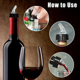 Flessenschenker, 8 stuks, 2 cl, doseerhulp, schenktuit voor flessen met stopfunctie, beschermdeksel, portioneerder, drankdispenser, sterke drank, doseerder, dispenser voor wijn, cocktail,